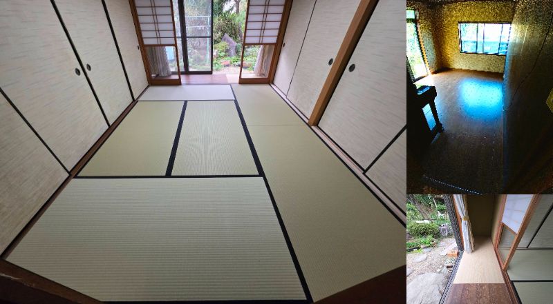 シロアリ駆除予防　和室床張り替え　洋室床張り替え　畳新調　バリアフリー